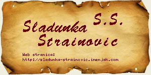 Sladunka Strainović vizit kartica
